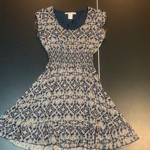 Blue Paisley Dress